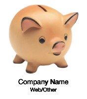 Ceramic Piggy Bank Personalised Mugs - Single Image