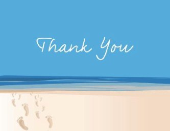 Clear Skies Ahead Wedding Thank You Cards