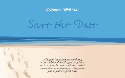 Clear Skies Ahead Oversized Save the Date  Postcards