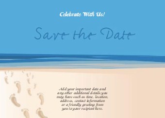 Clear Skies Ahead Standard Sized Save the Date Postcards