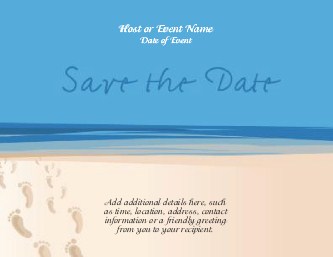 Clear Skies Ahead Large Save the Date Magnets