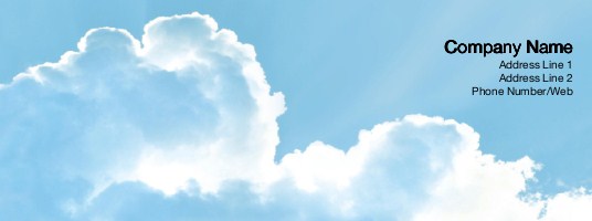 Clouds Personalised Mugs - Wraparound Image