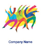 Colourful Dancers Personalised Mugs - Single Image