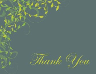 Growing Devotion Wedding Thank You Cards
