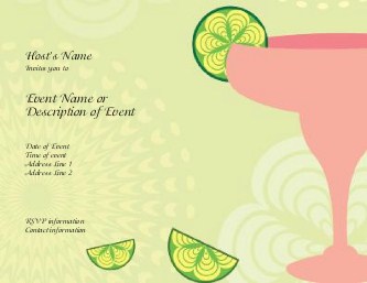 Lime Time Hen Night Invitations
