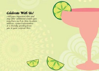 Lime Time Standard Sized Save the Date Postcards