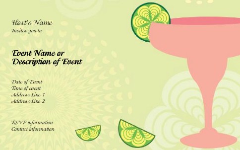 Lime Time Postcard Invitation-Oversized
