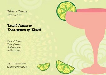 Lime Time Postcard Invitation-Standard
