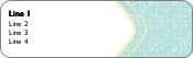 Aqua Blue Sensation Return Address Labels