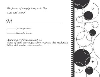 Bridal Bubbles Reply Cards
