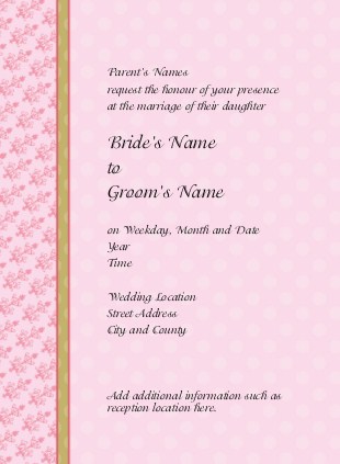 Dawn Zing Wedding Invitations