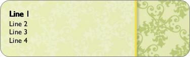 Lime Glace Fresh Return Address Labels