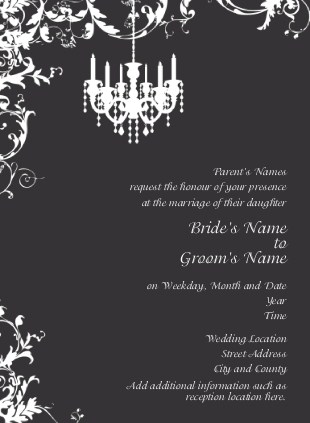 Striking Celebration Wedding Invitations