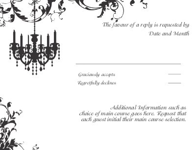 Striking Celebration Reply Cards