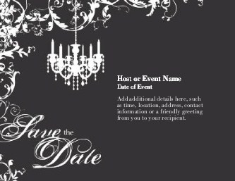 Striking Celebration Large Save the Date Magnets