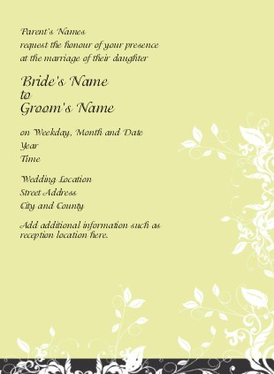 Tuxedo Black Hint Wedding Invitations