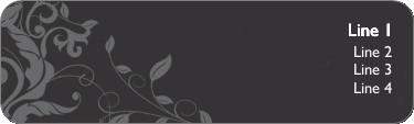 Tuxedo Black Love Return Address Labels