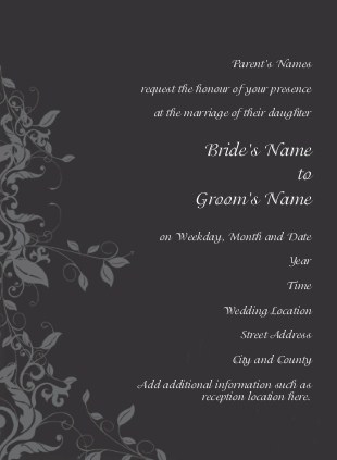Tuxedo Black Love Wedding Invitations