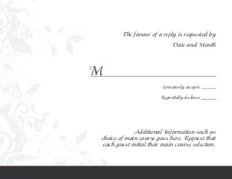 Tuxedo Black Love Reply Cards