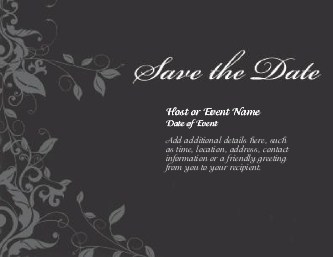 Tuxedo Black Love Large Save the Date Magnets