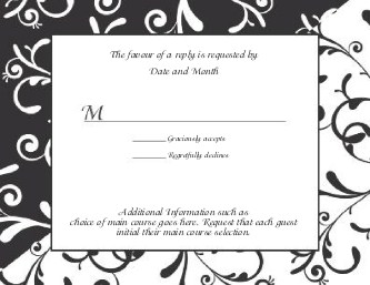 With Flourish Reply Cards