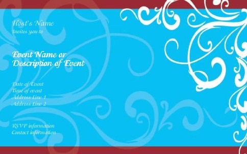 Carnelian Spice Postcard Invitation-Oversized