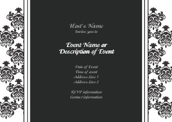 Enchanted Evening Postcard Invitation-Standard