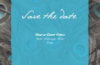 Plumes d'amour Save the Date Magnets