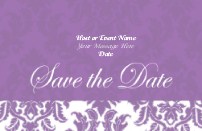 Russian Sage Flare Save the Date Cards