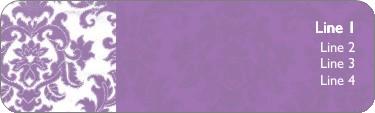Russian Sage Flare Return Address Labels