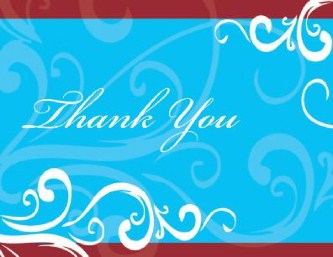 Carnelian Spice Wedding Thank You Cards