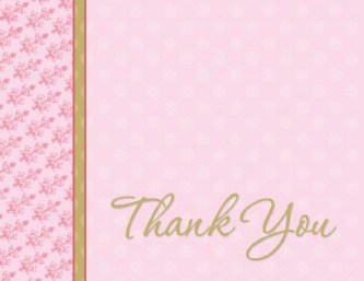 Dawn Zing Wedding Thank You Cards