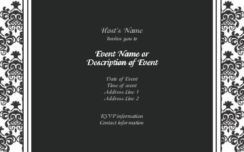 Enchanted Evening Postcard Invitation-Oversized
