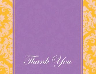 Russian Sage Vivant Wedding Thank You Cards