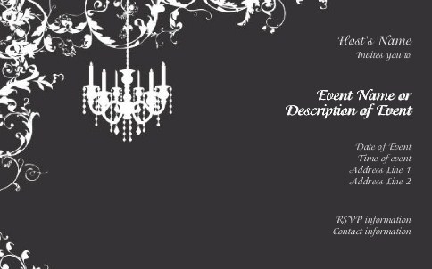 Striking Celebration Postcard Invitation-Oversized