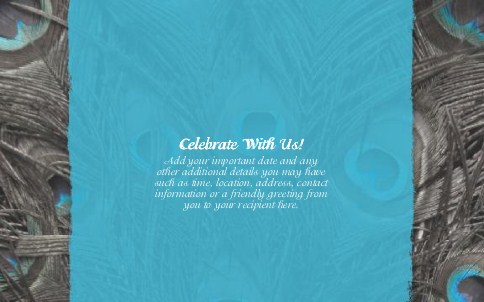 Plumes d'amour Oversized Save the Date  Postcards