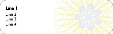 Burst of Life Return Address Labels