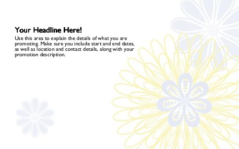 Burst of Life Full Colour Oversized Postcards