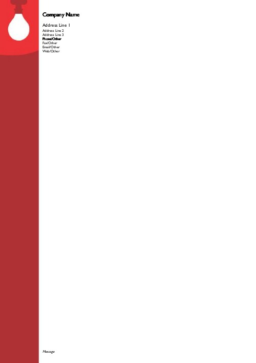 Illuminating Moment A4 Letterhead