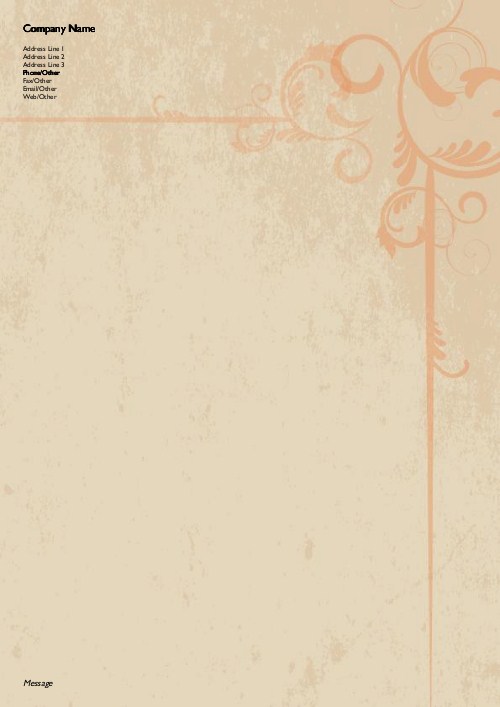 Tasteful Touch A4 Letterhead