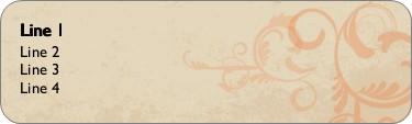 Tasteful Touch Return Address Labels