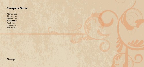 Tasteful Touch Full Colour Compliment Slips