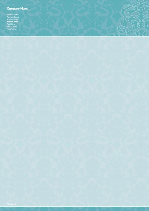 Understated Elegance A4 Letterhead
