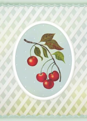 Cheery Cherries Vertical Blank Cards