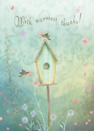 Perfect Morning Vertical Thank You Cards