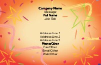 Stellar Celebration Recycled Business Cards
