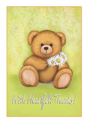 Sweet Appreciation Vertical Thank You Cards
