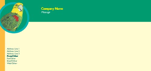 Tropic Talker Full Colour Compliment Slips
