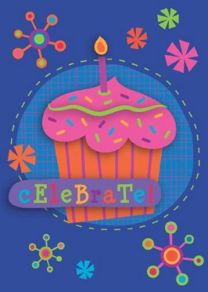 Fairy Cake Surprise Vertical Birthday Cards