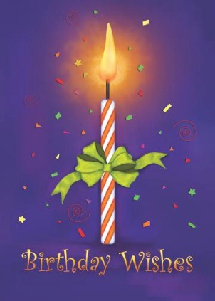 Singular Sentiment Vertical Birthday Cards